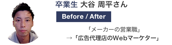 卒業生 大谷 周平さん