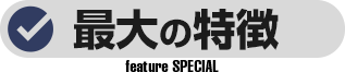 最大の特徴
