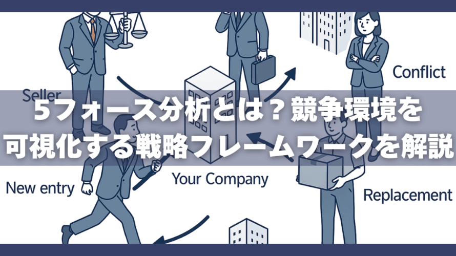 5フォース分析とは?競争環境を可視化する戦略フレームワークを解説