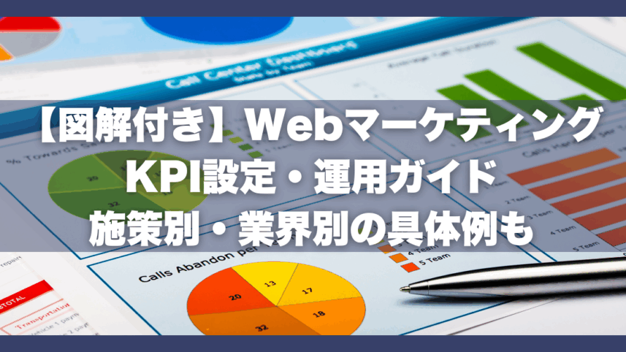 【図解付き】WebマーケティングKPI設定・運用ガイド｜施策別・業界別の具体例も