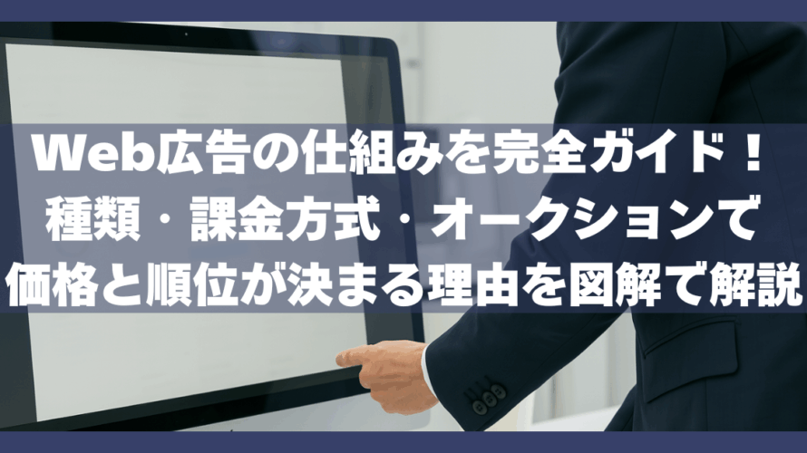 Web広告の仕組みを完全ガイド！種類・課金方式・オークションで価格と順位が決まる理由を図解で解説