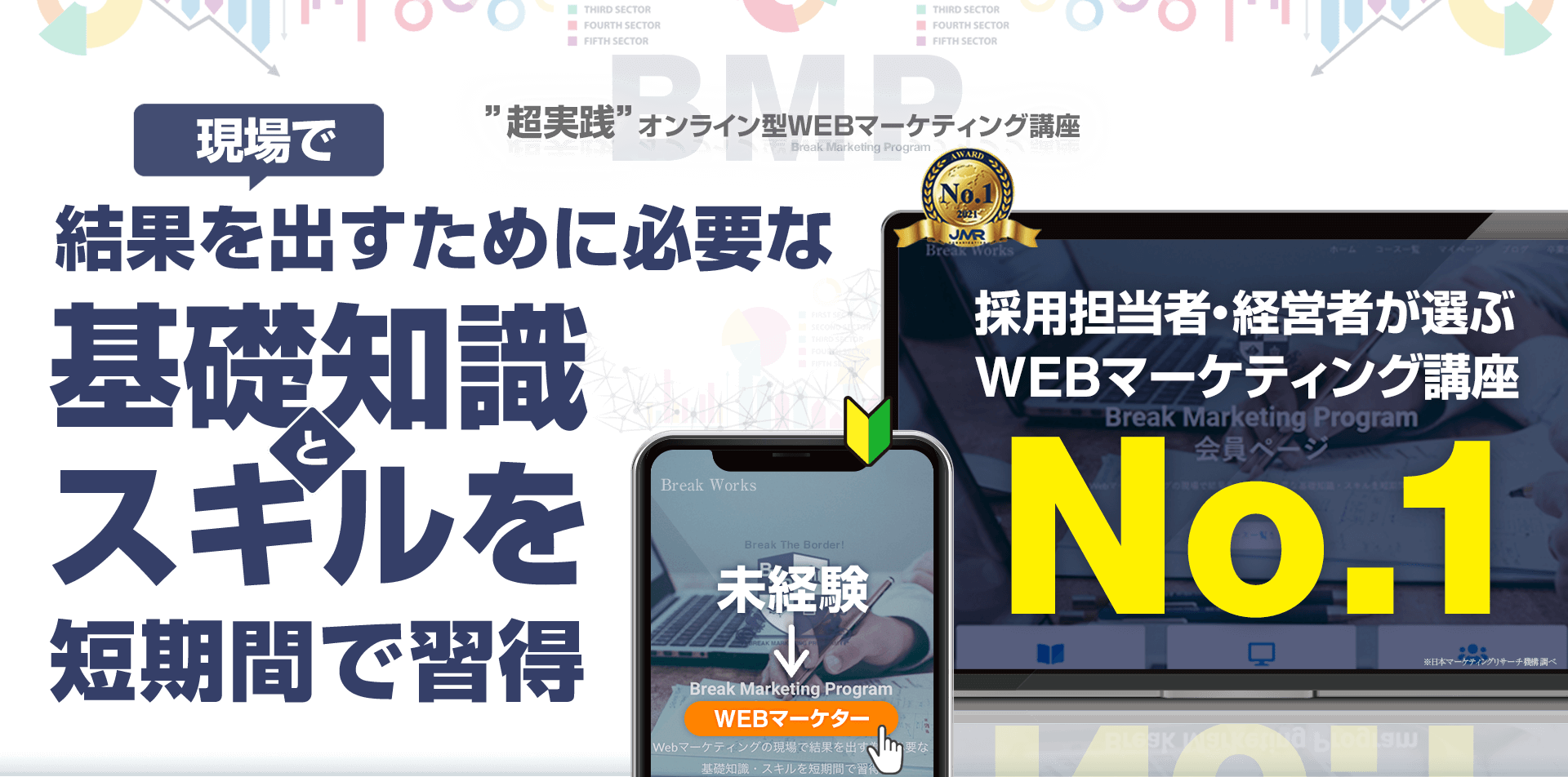 現場で結果を出すための本質的な知識・スキルを習得　超実践オンライン型WEBマーケティング講座